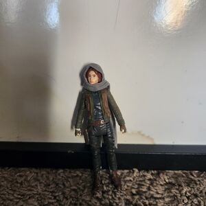 Star Clone Wars 3.75 Last Jedi Force Link JYN ERSO figure LOOSE Jedha Rogue One